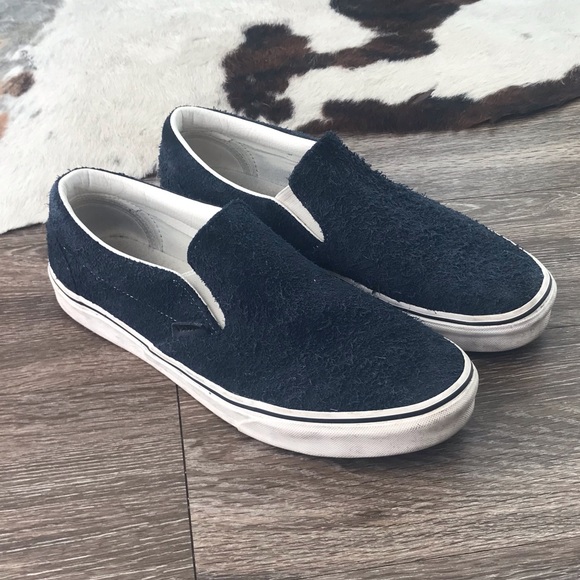 Vans Other - VANS SLIP-ON CLASSIC BLUE FLEECE SZ 10.5